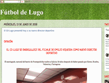 Tablet Screenshot of futboldelugo.com